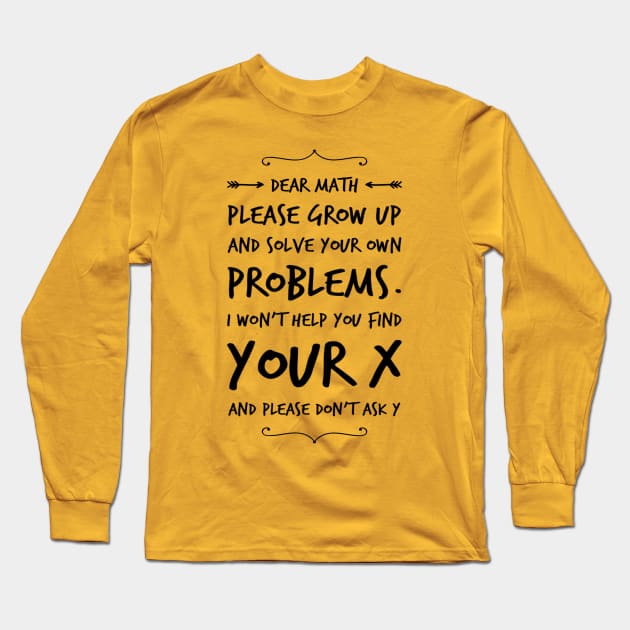 Dear Math Long Sleeve T-Shirt by Afe